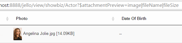 attachment info parameter