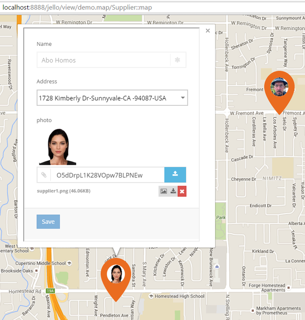 custom map view