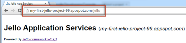 application public URL