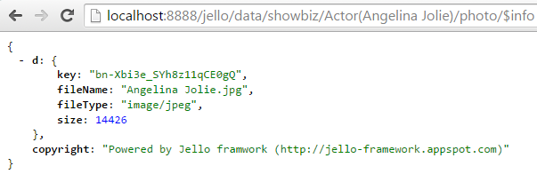 Jello Attachment info REST call