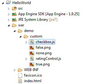 custom control file